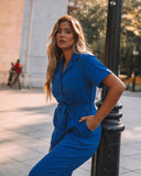 Dumbo Cotton Pocketed Denim Jumpsuit - Blue Ins Street