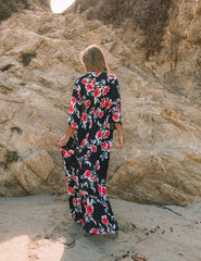 Kaydence Floral Kimono Tie Maxi Dress - FINAL SALE Ins Street