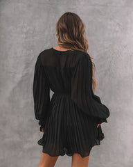 Found Love Pleated Romper - Black Ins Street