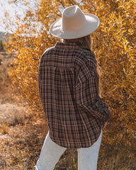 Pauline Cotton Plaid Button Down Top Ins Street