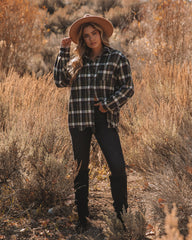 Jayce Cotton Distressed Plaid Button Down Top - FINAL SALE Ins Street