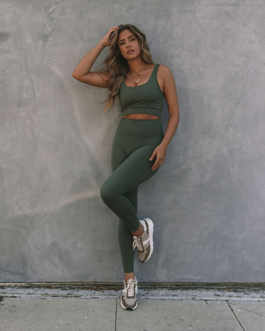 In Motion Sports Bra - Olive - FINAL SALE Ins Street