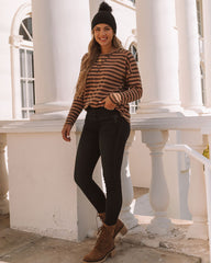 Keller Striped Knit Top - Tan - FINAL SALE Ins Street