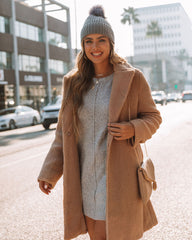 Jaron Belted Teddy Coat - Tan - FINAL SALE Ins Street