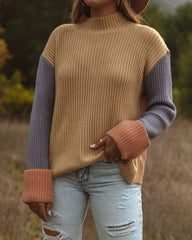 Heart And Solstice Colorblock Knit Sweater - FINAL SALE Ins Street