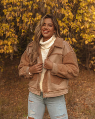 Cherrybark Pocketed Sherpa Jacket - Mocha - FINAL SALE Ins Street