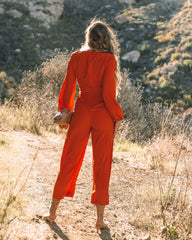 To Be Loved Jumpsuit - Rust - FINAL SALE DEE-001