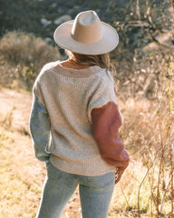 Loren Colorblock Knit Cardigan Ins Street