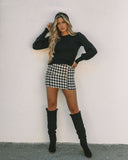 Rafaella Houndstooth Mini Skirt - FINAL SALE Ins Street