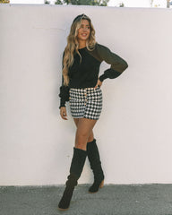 Rafaella Houndstooth Mini Skirt - FINAL SALE Ins Street