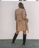 Bruin Pocketed Trench Coat - Khaki - FINAL SALE Ins Street