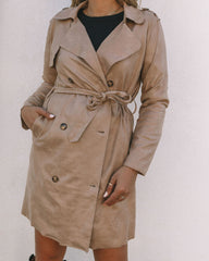 Bruin Pocketed Trench Coat - Khaki - FINAL SALE Ins Street