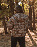 Whistler Pocketed Leopard Hooded Puffer Jacket Ins Street