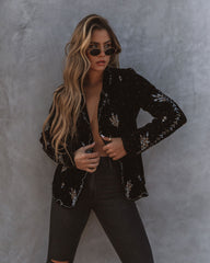 Hostess Embellished Velvet Blazer - FINAL SALE Ins Street