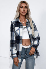 Plaid Button Up Flannel Shirt Ins Street