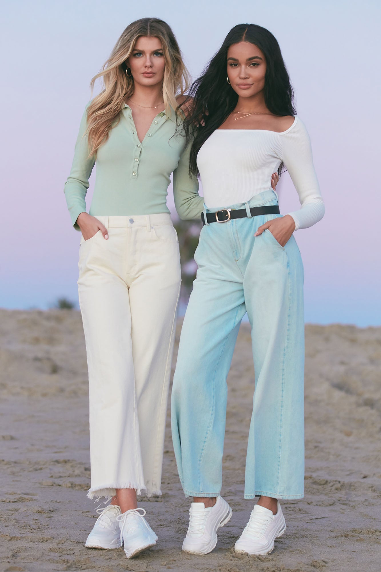 Esther Wide Leg Trouser Jean - Light Wash Ins Street