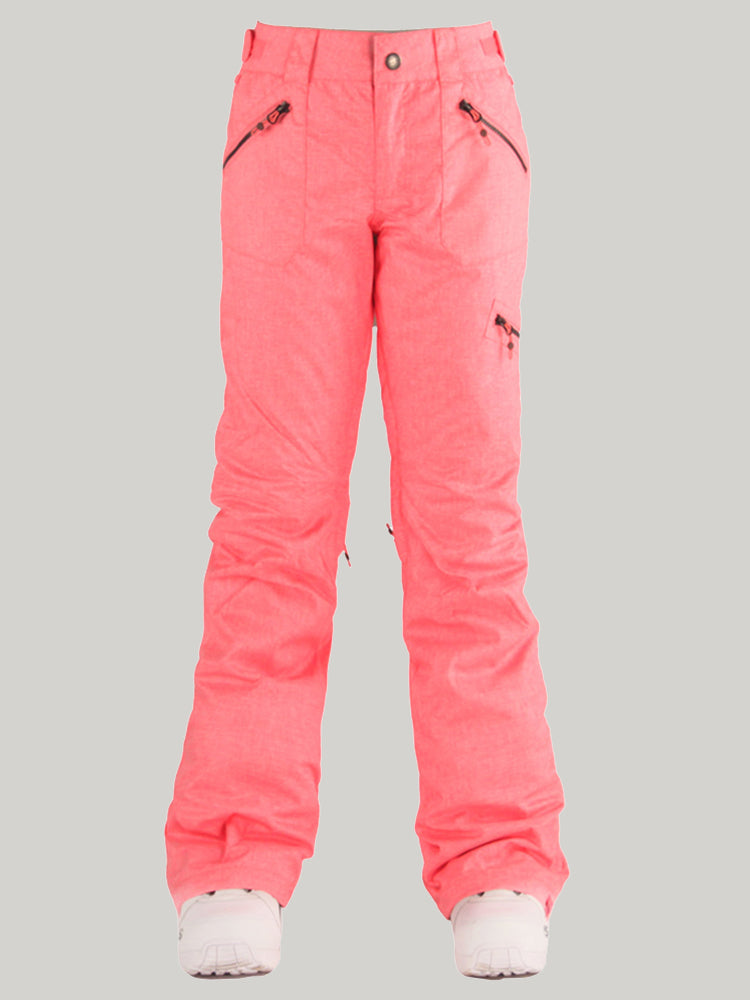 Rose Pink Thermal Warm Waterproof Windproof Ski Pants Snow Pants Ins Street