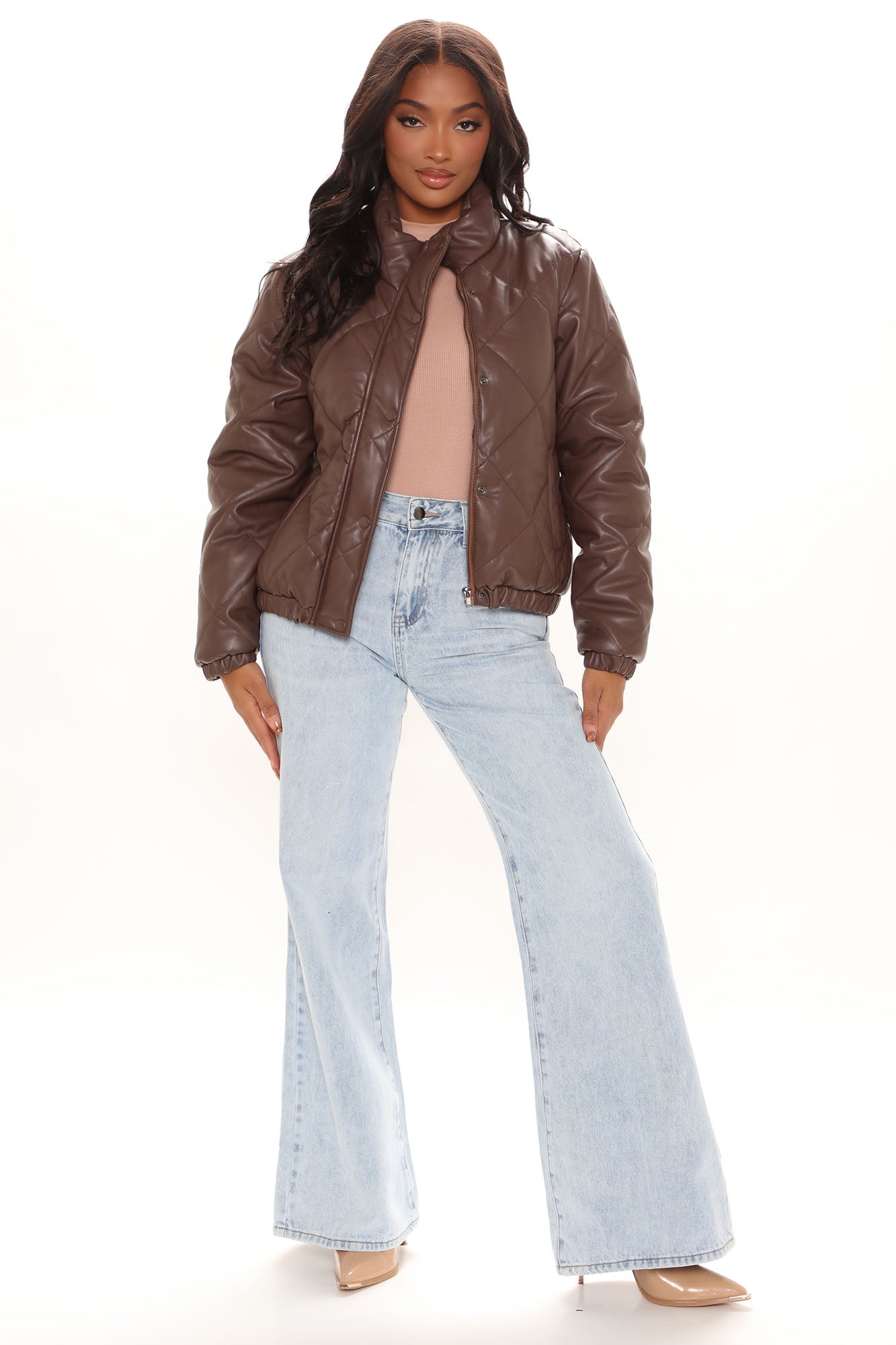 City Nights Wide Leg Jeans - Vintage Blue Wash Ins Street