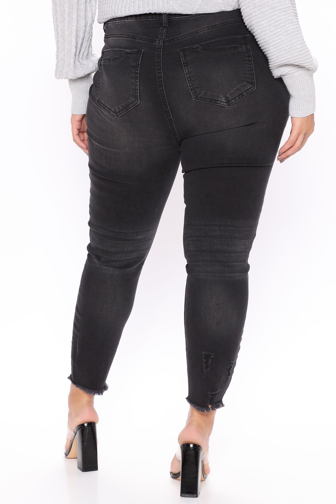 Nervous Around You Jeans - Black Wash Ins Street