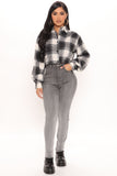 Corina Soft Stretchy Skinny Jeans - Grey