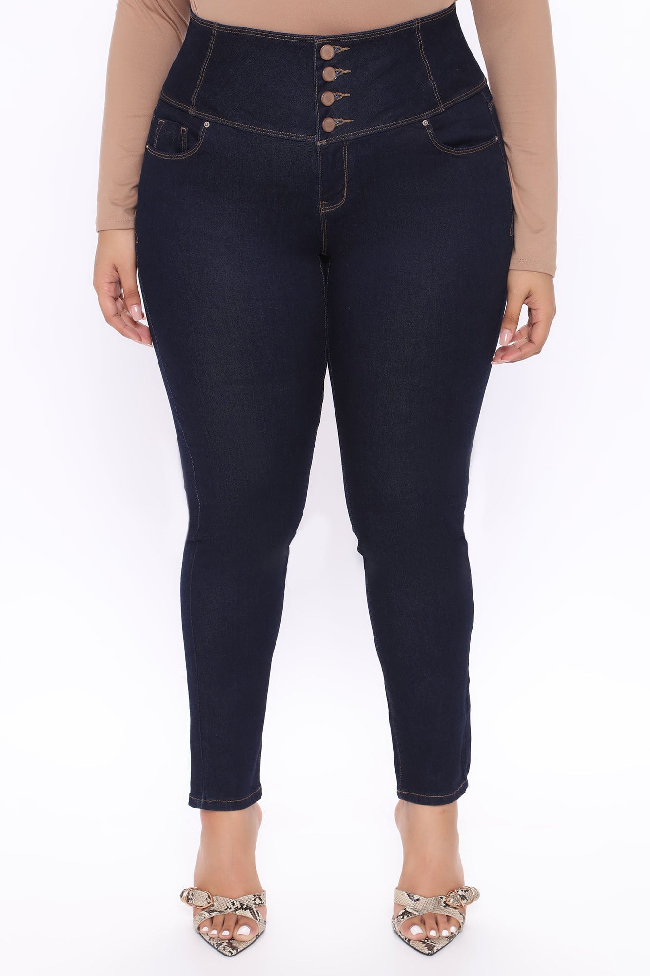 Shut It Down Skinny Jeans - Dark Wash Ins Street