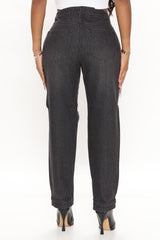 90's Flashback Tapered Jeans - Black Ins Street
