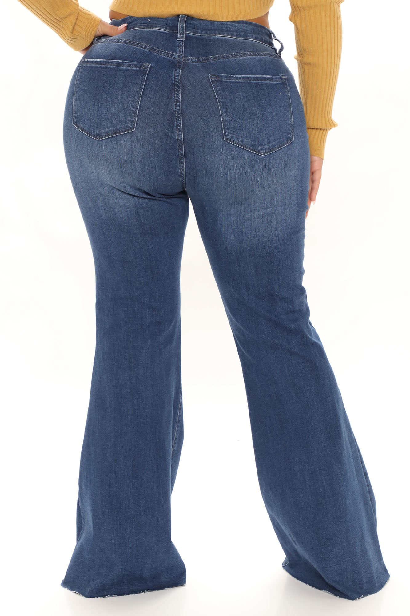 Keeping It Classy Stretch Trouser Flare Jeans - Dark Wash Ins Street
