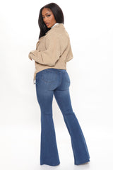 Keeping It Classy Stretch Trouser Flare Jeans - Dark Wash Ins Street