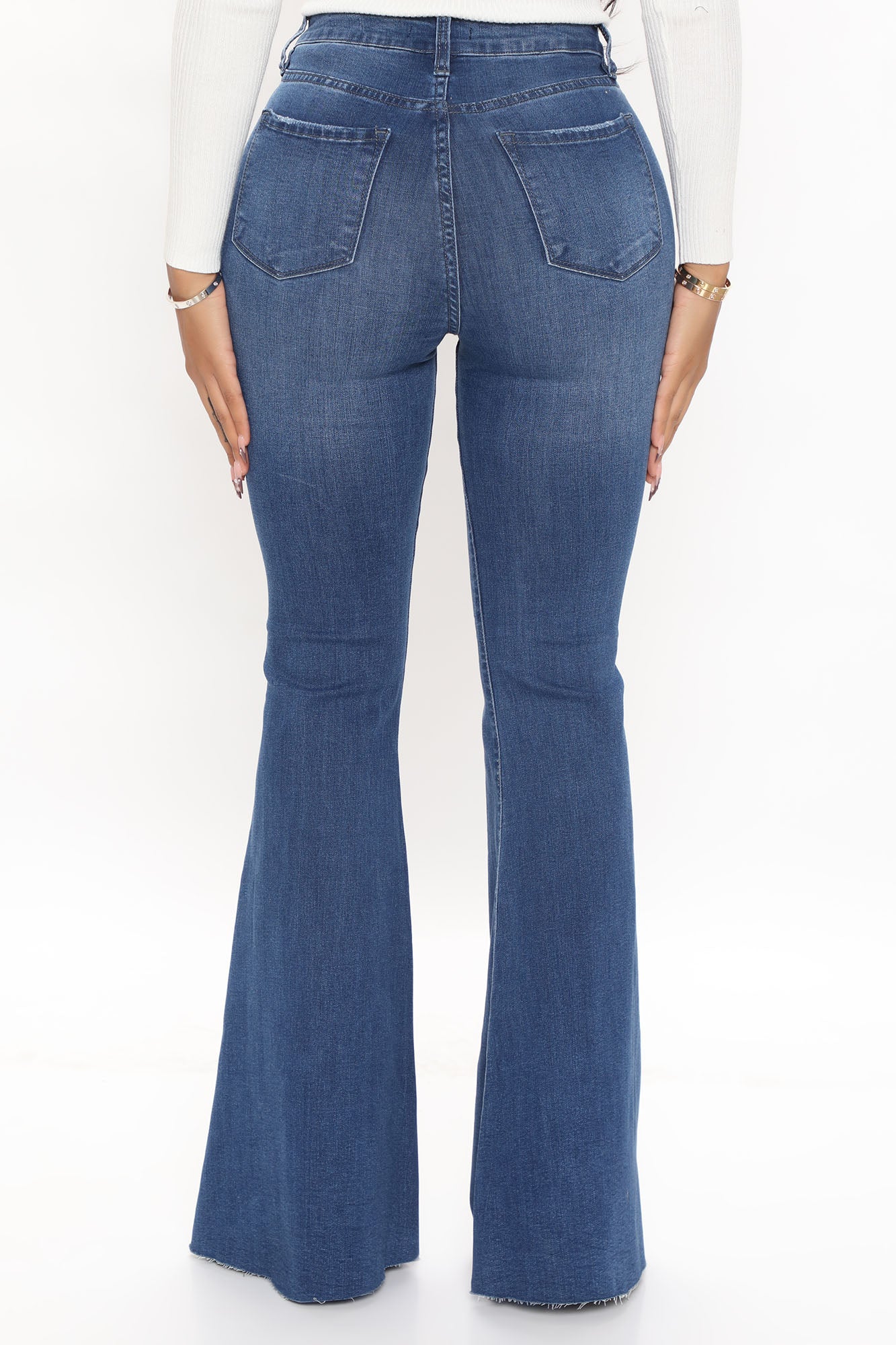 Keeping It Classy Stretch Trouser Flare Jeans - Dark Wash Ins Street