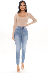 Miley High Rise Ankle Jeans - Light Wash Ins Street