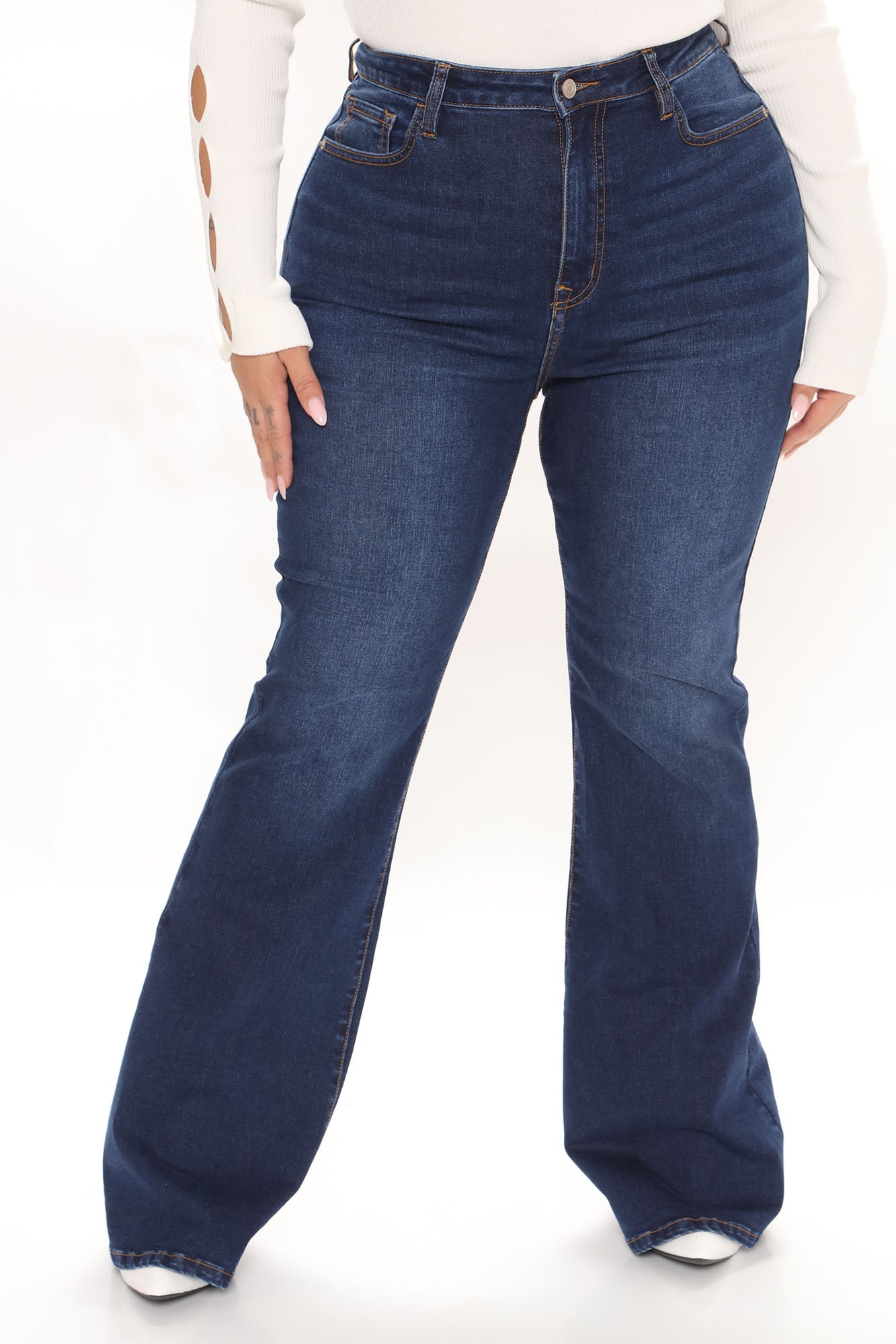 Affair Of The Flare Stretch Jeans - Dark Wash Ins Street