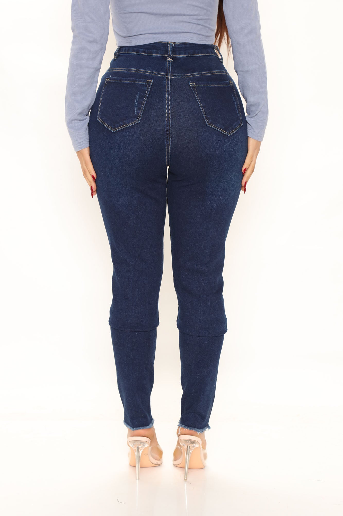 Tough Love Stretch Skinny Jeans - Dark Wash Ins Street