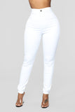 Luxe Ultra High Waist Skinny Jeans - White