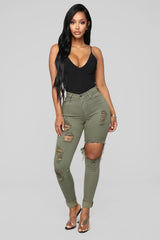 Glistening Jeans - Olive Ins Street