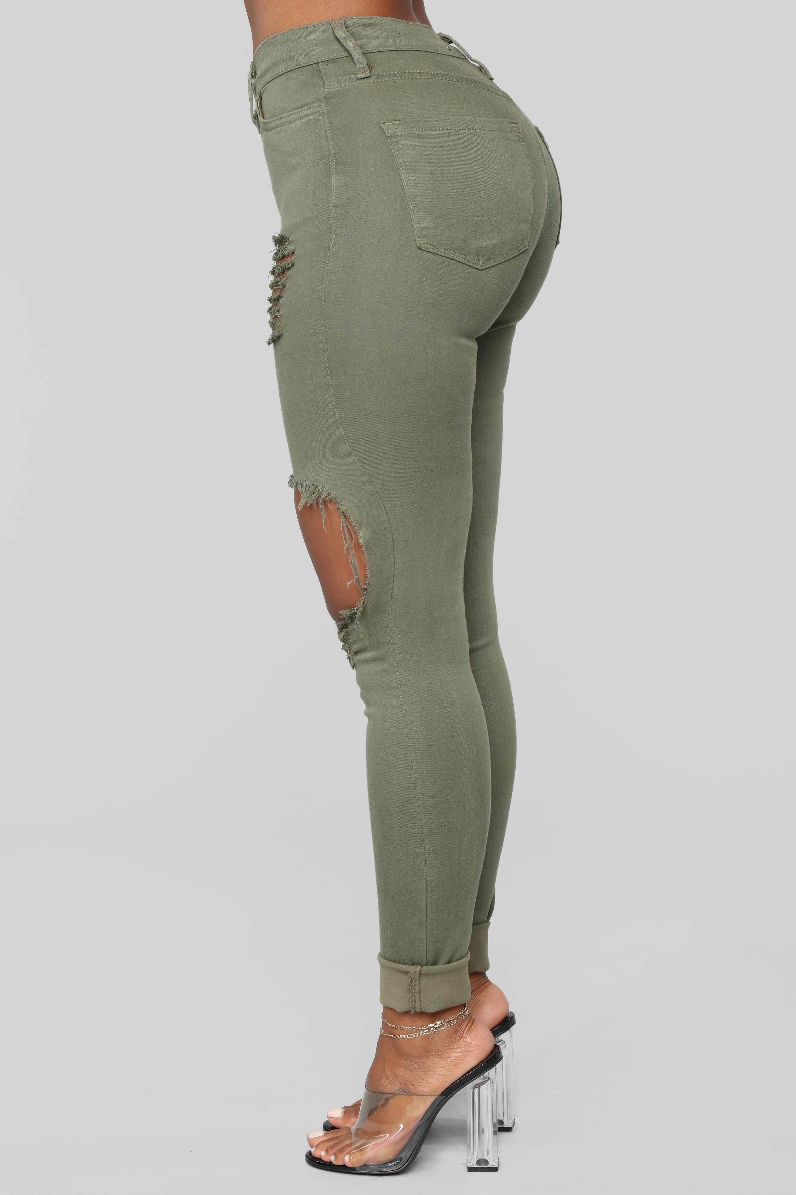 Glistening Jeans - Olive Ins Street