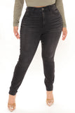 Lights Out High Rise Booty Lifting Skinny Jeans - Black Ins Street