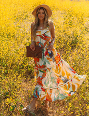 Baja California Crochet Tiered Maxi Dress - FINAL SALE InsStreet