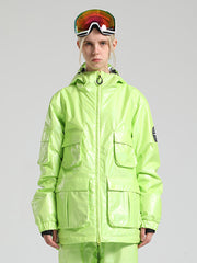 Silver Dazzling Ski Jacket Ins Street