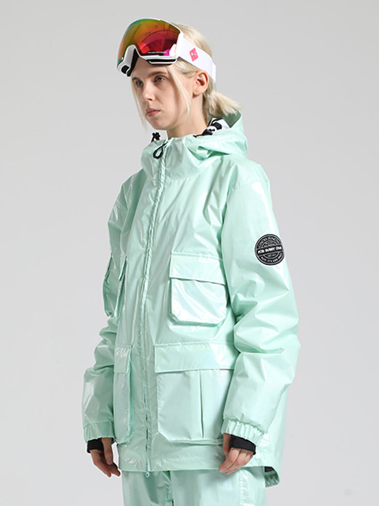 Silver Dazzling Ski Jacket Ins Street