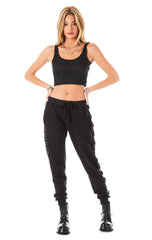 U-RING CUT OUT SWEATPANTS CARMAR