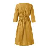 Club Tropicana Embroidered Maxi Dress - Yellow ENC-001