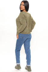Listen Closely High Rise Stretch Mom Jeans - Dark Wash Ins Street