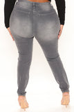 Going Out High Rise Stretch Skinny Jeans - Grey Ins Street