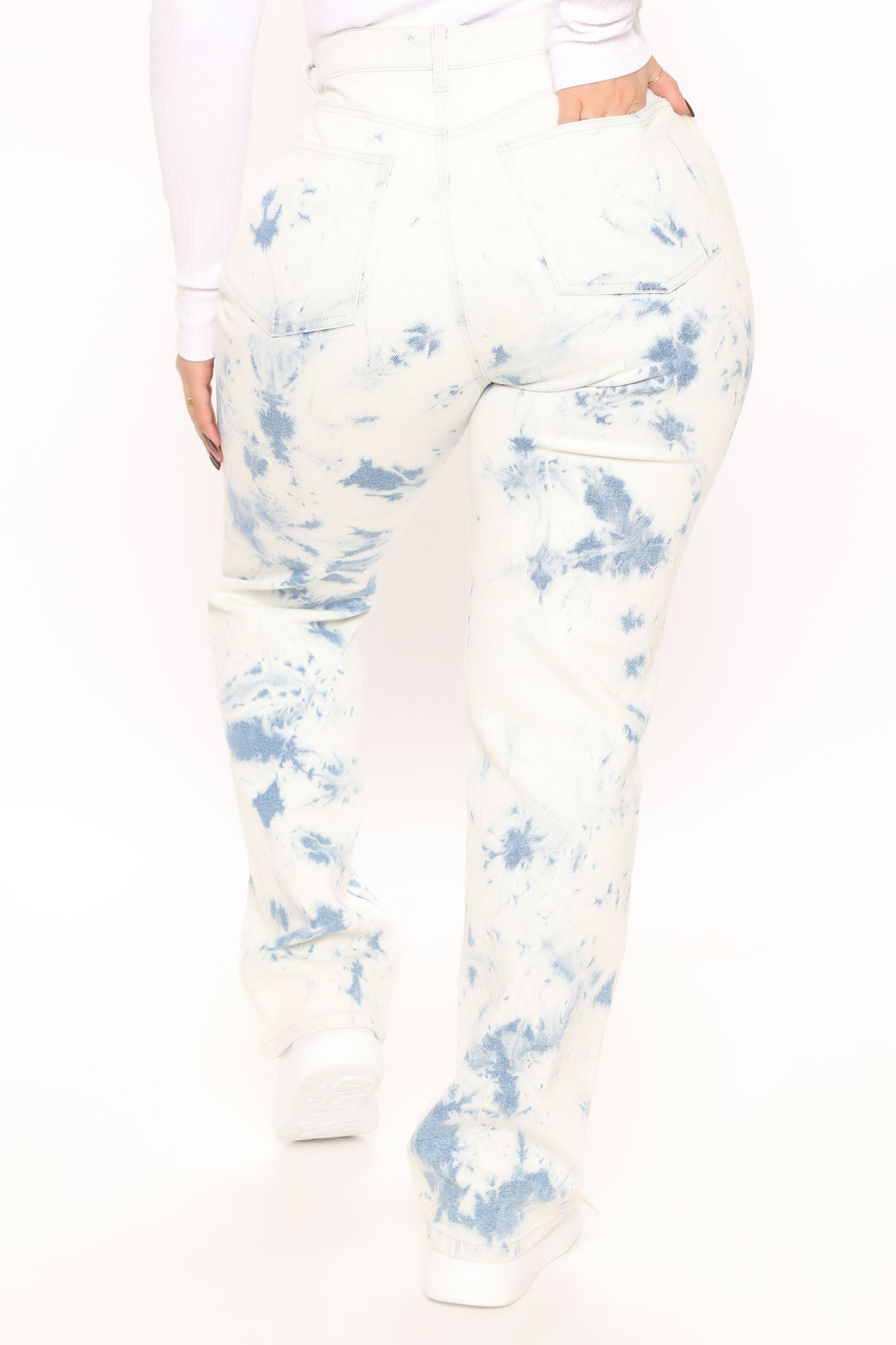 Boo Ya Tripped Up Straight Leg Boyfriend Jeans - Blue/combo Ins Street