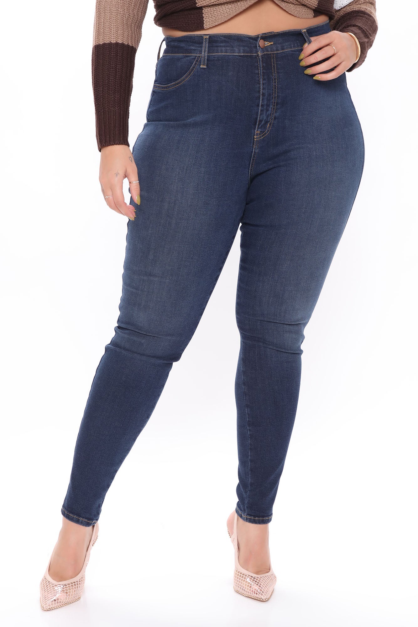 Dare Devil High Rise Skinny Jeans - Dark Wash Ins Street