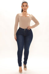 Wife Her Up Stretch Skinny Jeans - Dark Wash Ins Street