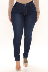 Wife Her Up Stretch Skinny Jeans - Dark Wash Ins Street