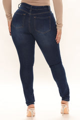 Wife Her Up Stretch Skinny Jeans - Dark Wash Ins Street
