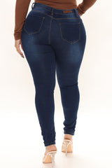 South Street Skinny Jeans - Dark Wash Ins Street