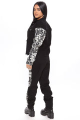 She's A Savage Mom Jeans - Black Ins Street